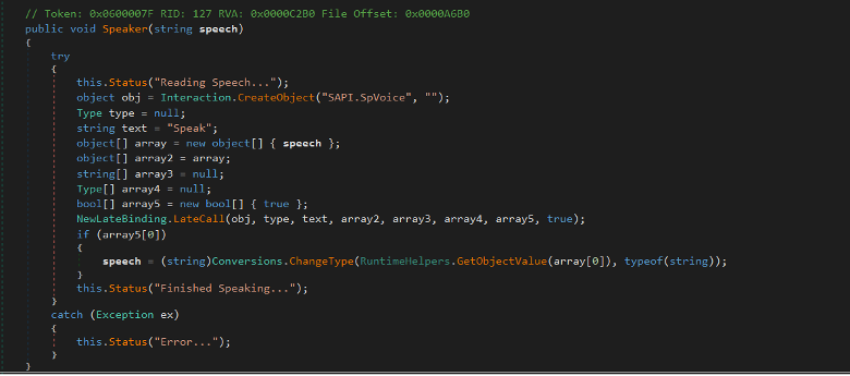 Text-to-Speech functionality