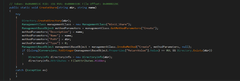 Create network share